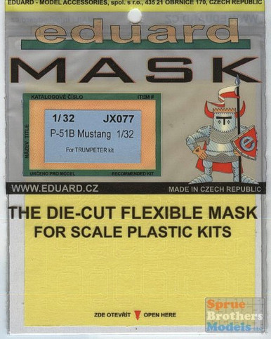 EDUJX077 P-51B Mustang Mask
