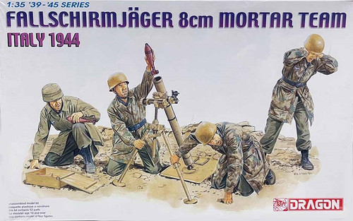 DML6215 Fallschirmjager 8cm Mortar Team (Italy 1944) 1/35