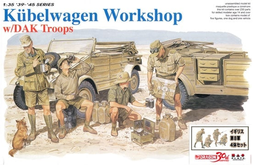 DML6338 Kubelwagen Workshop W/dak 1/35