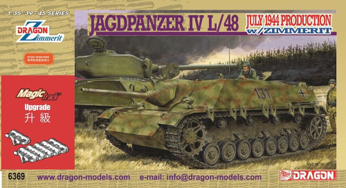 DML6369 Jagdpanzer IV L/48 July 1944 Production Tank w/Zimmerit 1/35