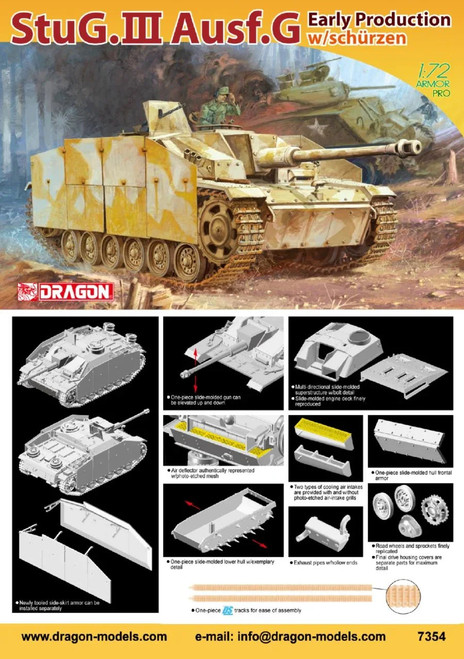 DML7354 StuG III Ausf G Early Production w/Side-Skirt Armor 1/72