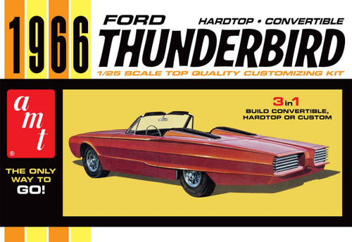 AMT-1328	1/25 1966 Ford Thunderbird Hardtop/Convertible Customizing Car (3 in 1)