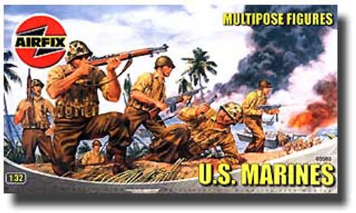 Airfix Model 3583 U.S. Marines 1941-45 Multipose Military Figures