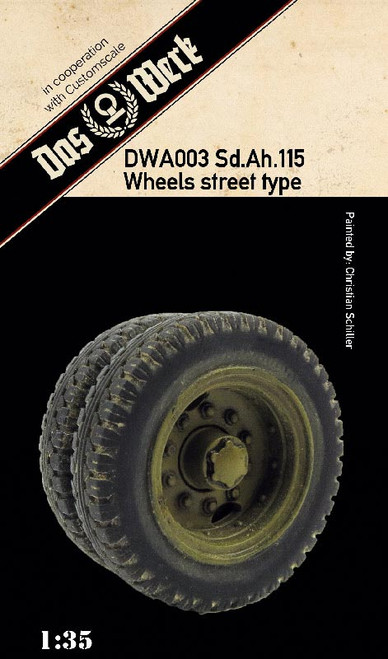 DWA003  Weighted tires for Sd.Ah.115 (street pattern) 1/35