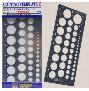 HSG71107  TP7  Circular Shape Ruler Scribing Template C (ROUND)