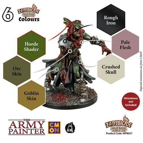 ARMWP8031  Zombicide  Green Horde paint set
