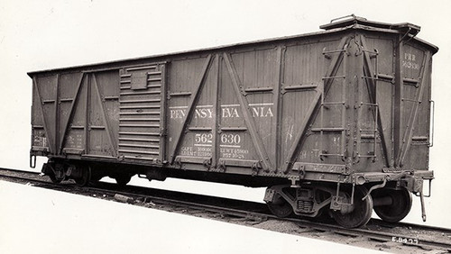 RPI177004A HO X23 PRR Boxcar PRR Pre-1920 Scheme Single Car