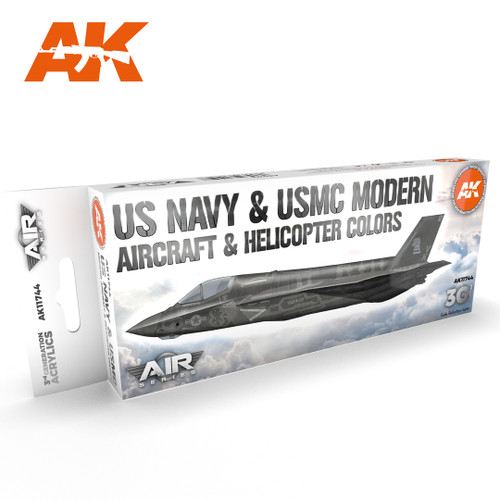 AKI11744 3G Air - US Navy & USMC Modern Aircraft & Helicopter SET