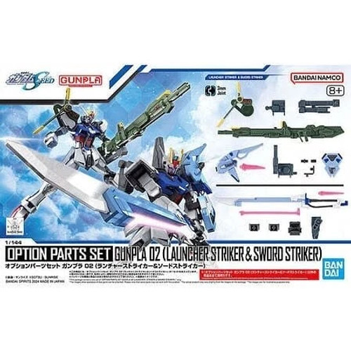 BAN2695886 Bandai 1/144 Option Parts Set Gunpla 02 (Launcher Striker and Sword Striker Packs) "Gundam SEED"