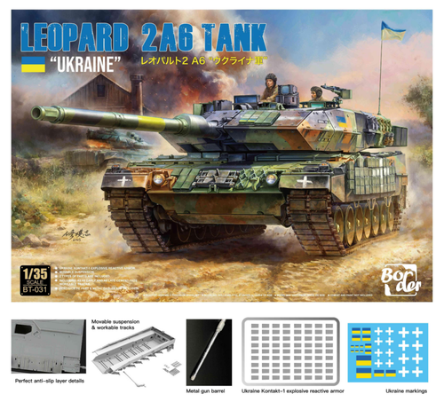 BDMBT031  Leopard 2A6 Tank "UKRAINE" 1/35