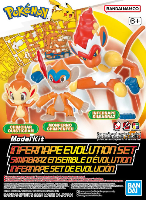 BAN2730255 Bandai Pokémon Model Kit Infernape Evolution Set