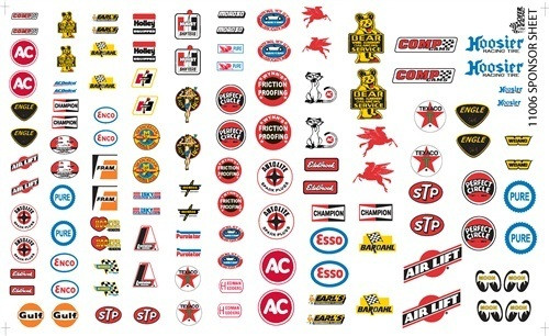 11006 Manufacturer Sponsor Logos #1  1/24-1/25