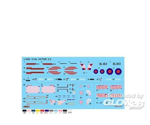 LNR1005 Victor K2 RAF Tanker Aircraft 1/144