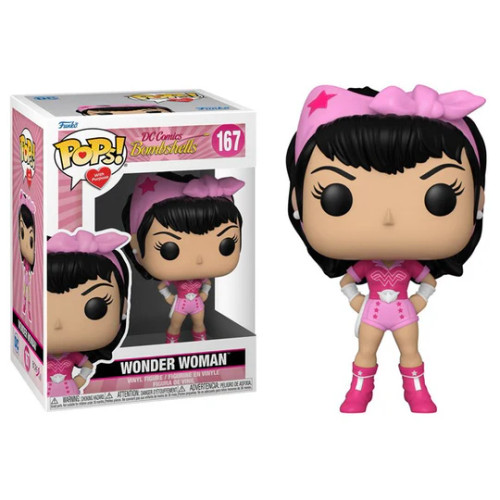 58503 DC Bombshells Wonder Woman Breast Cancer Awareness Pop! Vinyl Figure