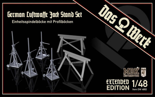 4802 Luftwaffe Jack Stand Set - Extended 1/48