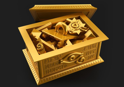 BAN2612108  Gold Sarcophagus For Ultimagear Millennium Puzzle "Yu-Gi-Oh!", Bandai Spirits Model Kit