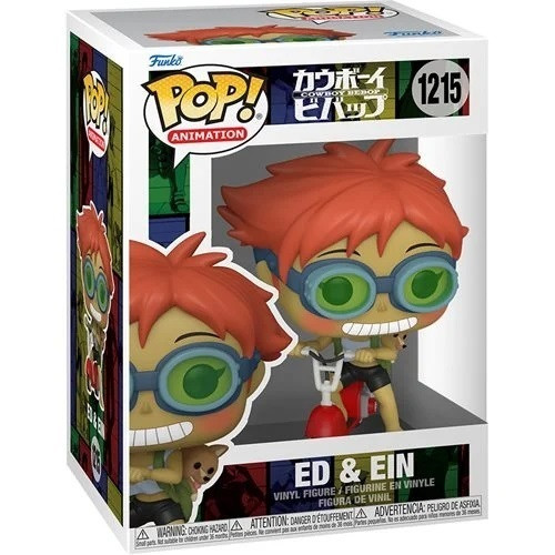 FU58020 Cowboy Bebop Edward on Scooter with Ein Pop! Vinyl Figure