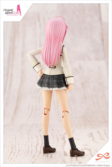 KBYJK005 Sousai Shojo Teien Series Ao Gennai Wakaba Girls’ High School Winter Clothes Dreaming Style Happy Monochrome, 1/10 Figure Kit