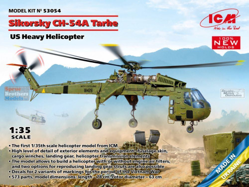 ICM53054 Sikorsky CH-54A Tarhe US heavy helicopter 1/35
