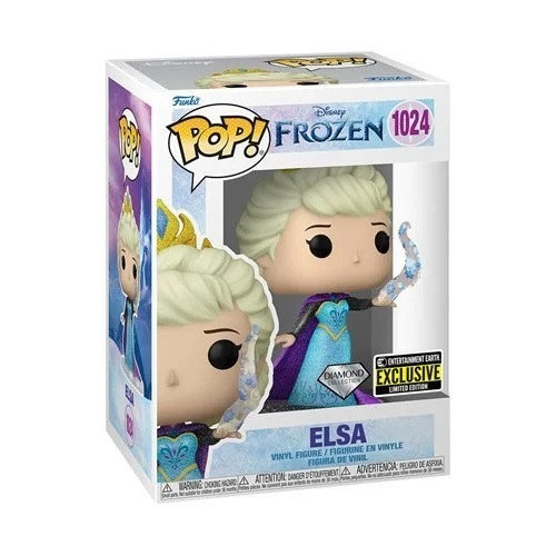 FU66647 Frozen Elsa Diamond Glitter Pop! Vinyl Figure #1024 - Entertainment Earth Exclusive