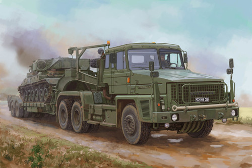 HBB85527 Scammell Commander with 62 tonne Crane Fruehauf Semi-Trailer -1/35  100% new tooling