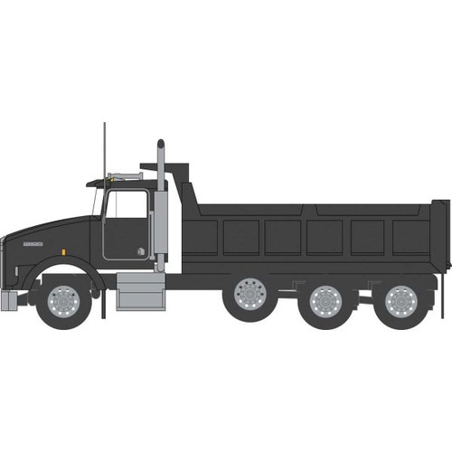 TWX48071 N Kenworth T800 Dump Truck - Assembled -- Black