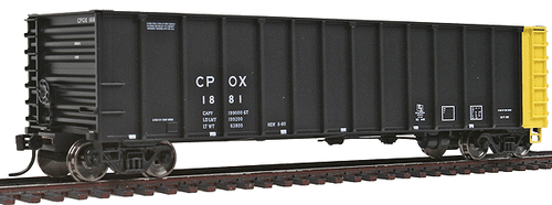 WALM65706 Collection HO 50' Coal Gondola 6-Pack - Ready to Run -- Consumers Power CPOX #2 (black, yellow Rotary Ends)