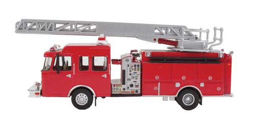 WALS13801 Heavy-Duty Fire Dept. Ladder Truck - Assembled -- Red 949-13801