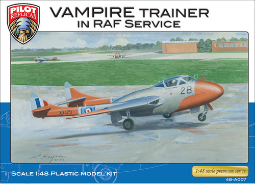 PR48A007 Pilot Replicas 1/48 Vampire T11 Trainer in RAF service