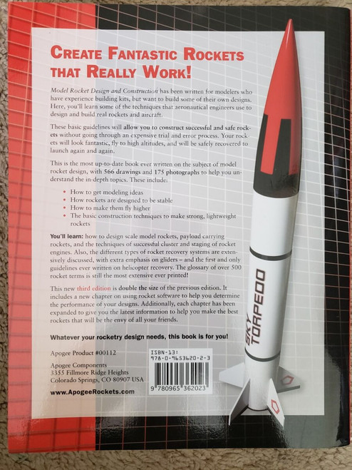 AP00112 Model Rocket Design and Construction [2008] Third Edition - Paperback