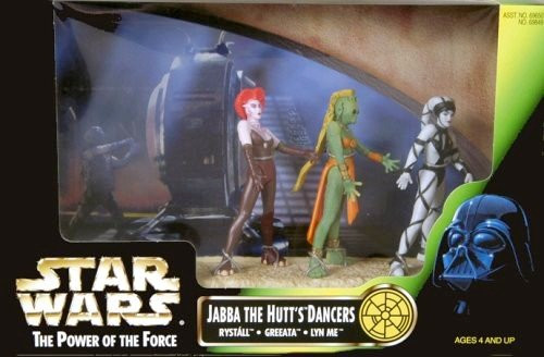 HSF69849 Star Wars The Power of the Force Jabba the Hutt's Dancers Kenner 1998