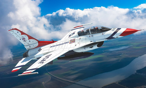 F-16D Viper "Thunderbirds" - Gold Series Parts and Decals by Fightertown Decals". Kinetic Model Kits