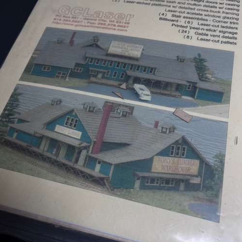 GCL316  N  Tony's Lumber Warehouse - Kit (Laser-Cut Wood) -- 13-7/8 x 7-5/8 x 3-11/16