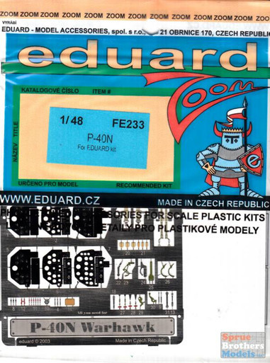 EDUFE233 P-40N Warhawk PE (Eduard) 1/48