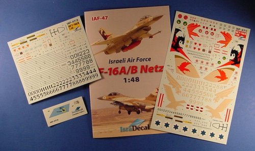 IAF47 IsraDecal Studio Israeli Air Force F-16A/B Netz 1/48