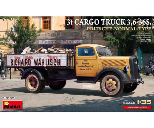 MNA38079 MiniArt 1/35 3T Cargo Truck 3,6-36S. Pritsche-Normal-Type