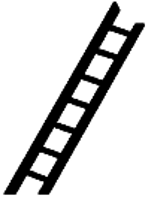 PLS90422 KL-4 HO Ladder,1/4" (2)