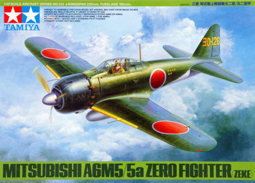 TAM61103 Tamiya 1/48 Mitsubishi A6M5/5a Zero