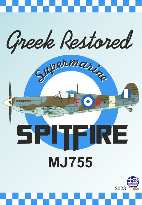 PD24-2303 Procal Decals  1/32 Greek restored Supermarine Spitfire Mk.IX IN 4 SCALES