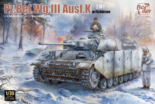 BDMBT048 Border Model 1/35 Pz.Bef.Wg.III Ausf.K with Schurzen (2 in 1)