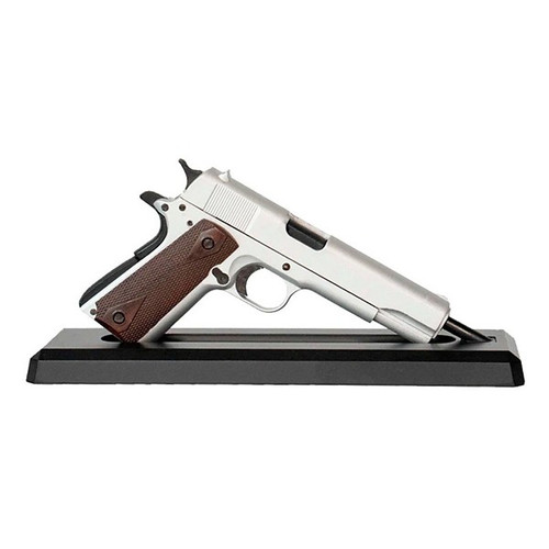 GOA1911-SILVER 1/2.5 Scale Die Cast 1911 Model Pistol, Silver