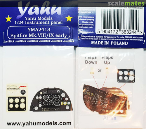 YMA2413 Supermarine Spitfire Mk.IXc early (and Mk.VII and Mk.VIII) Instrument panel 1/24