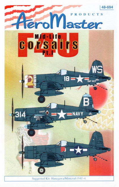 AES48694 Aeromaster 1/48 Mid-Life Corsairs Part 1 decal