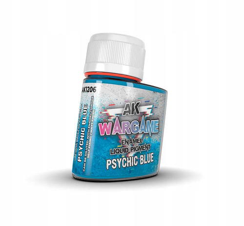 AKI1206 AK Interactive Wargame Enamel Liquid Pigments Psychic Blue 35ml
