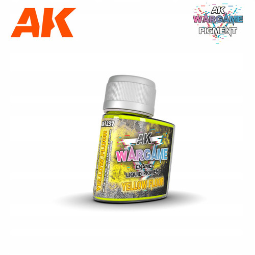 AKI1237 AK Interactive Wargame Enamel Liquid Pigments Fluorescent Yellow 35ml
