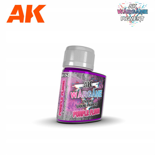 AKI1242 AK Interactive Wargame Enamel Liquid Pigments Fluorescent Purple 35ml