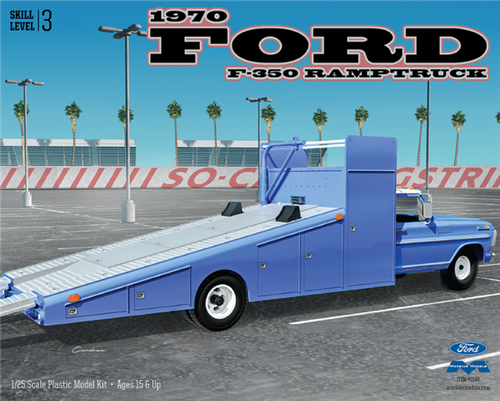 MOE2588 1970 Ford F-350 Ramp truck 1/25th Scale