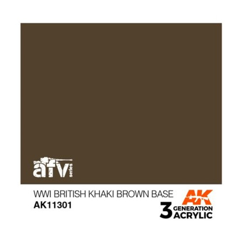 AKI11301 AK Interactive 3G WWI British Khaki Brown Base