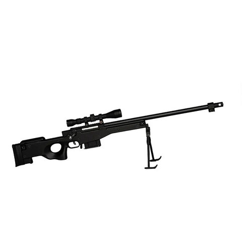 GOASR-BLACK  1/4 Scale Die Cast Sniper Rifle Model, Black