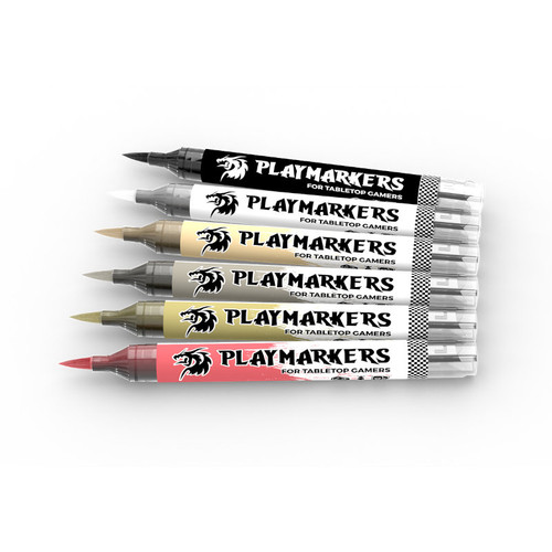 AKIM102 Playmarkers : Skeletons & Zombies Acrylic Gamers Paint Set (6 Colors)